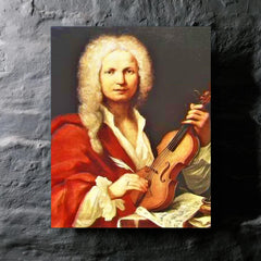 Antonio Vivaldi metal print mockup