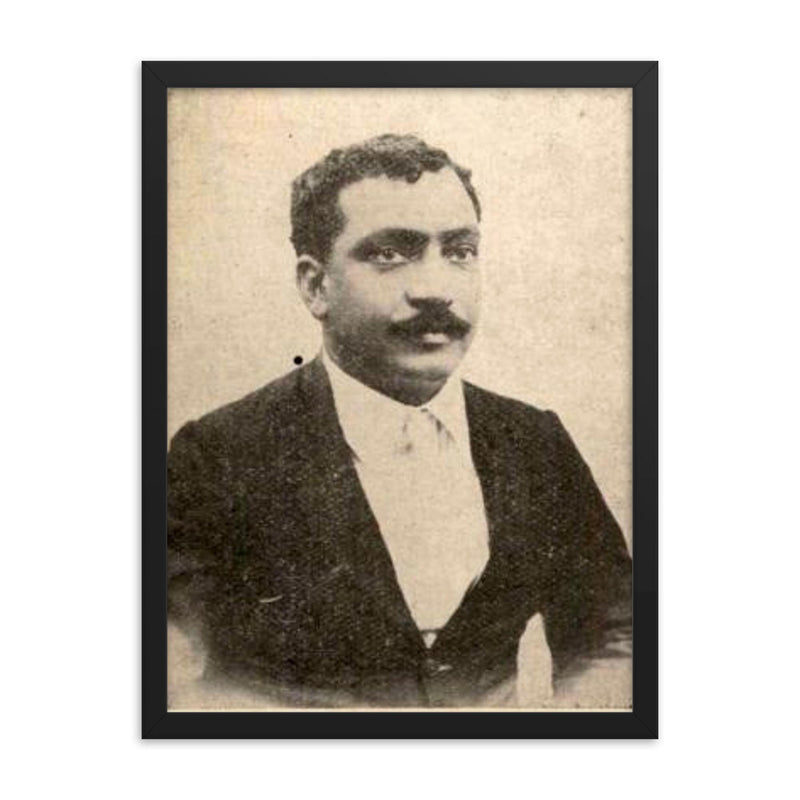 Anukul Chandra Mukherjee framed print on a plain backdrop in size 18