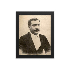 Anukul Chandra Mukherjee framed print on a plain backdrop in size 8"x10".