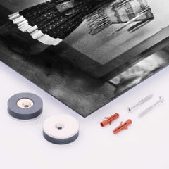 Apache girl with basket metal print mockup