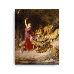 Aphrodite by Briton Riviere canvas print on a plain backdrop in size 16"x20".