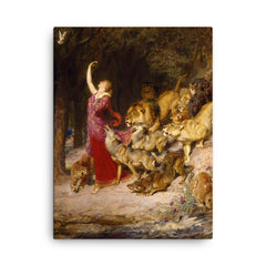 Aphrodite by Briton Riviere canvas print on a plain backdrop in size 18"x24".