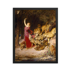 Aphrodite by Briton Riviere framed print on a plain backdrop in size 16"x20".