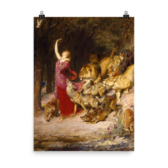 Aphrodite by Briton Riviere poster on a plain backdrop in size 8"x10".