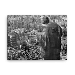 Apocalypse in Dresden canvas print on a plain backdrop in size 18"x24".