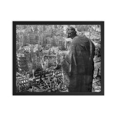 Apocalypse in Dresden framed print on a plain backdrop in size 16"x20".