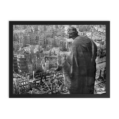 Apocalypse in Dresden framed print on a plain backdrop in size 18"x24".