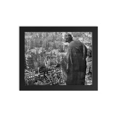 Apocalypse in Dresden framed print on a plain backdrop in size 8"x10".