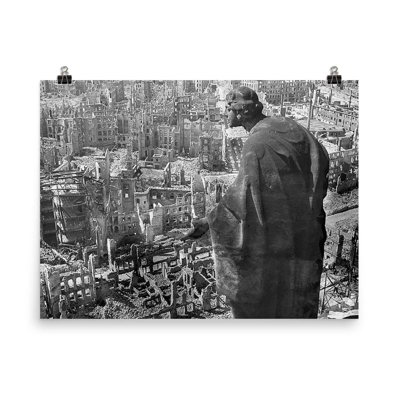 Apocalypse in Dresden poster on a plain backdrop in size 8