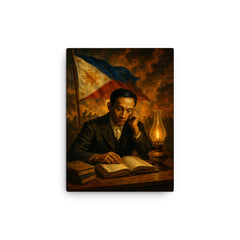 Apolinario Mabini in revolutionary study canvas print on a plain backdrop in size 12"x16".