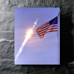 Apollo 11 Launch metal print mockup