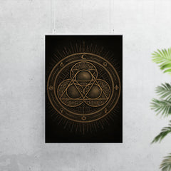 Apollonian gasket like engraved occult geometry poster 7