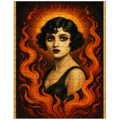Apolonia Chałupiec as silent era icon reborn jigsaw puzzle