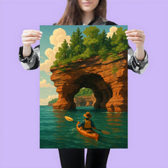 Apostle Island Sea Caves Wisconsin USA poster 3