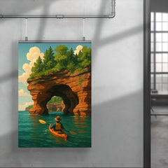 Apostle Island Sea Caves Wisconsin USA poster 4