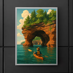Apostle Island Sea Caves Wisconsin USA poster 5