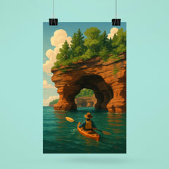 Apostle Island Sea Caves Wisconsin USA poster 6