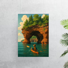 Apostle Island Sea Caves Wisconsin USA poster 7