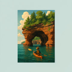 Apostle Island Sea Caves Wisconsin USA poster 8