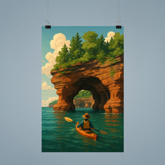 Apostle Island Sea Caves Wisconsin USA poster 9