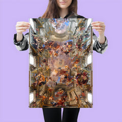 Apotheosis of S. Ignatius by Andrea Pozzo, 300-Year-Old Fresco poster 3