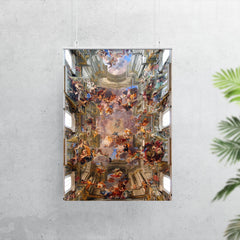 Apotheosis of S. Ignatius by Andrea Pozzo, 300-Year-Old Fresco poster 7