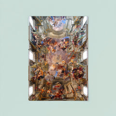 Apotheosis of S. Ignatius by Andrea Pozzo, 300-Year-Old Fresco poster 8