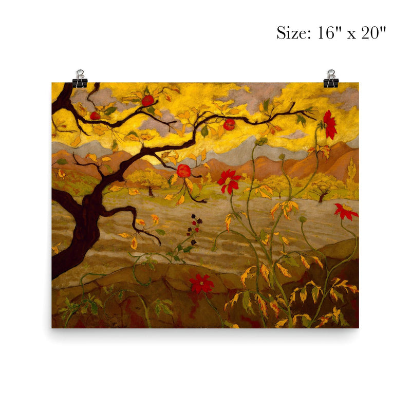 Apple Tree with Red Fruit by Paul Ranson poster 2
