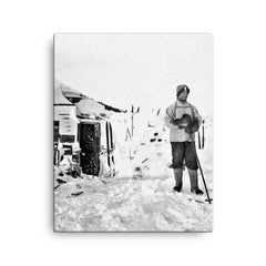 Apsley Cherry-Garrard canvas print on a plain backdrop in size 16"x20".