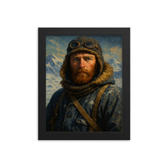 Apsley Cherry Garrard framed print on a plain backdrop in size 8"x10".