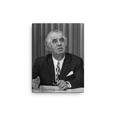 Aram Khachaturian canvas print on a plain backdrop in size 12"x16".