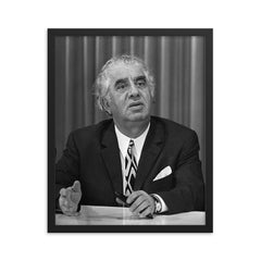 Aram Khachaturian framed print on a plain backdrop in size 16"x20".