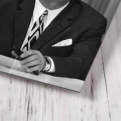 Aram Khachaturian metal print mockup