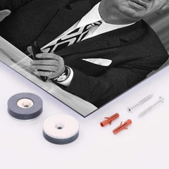 Aram Khachaturian metal print mockup