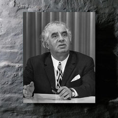 Aram Khachaturian metal print mockup