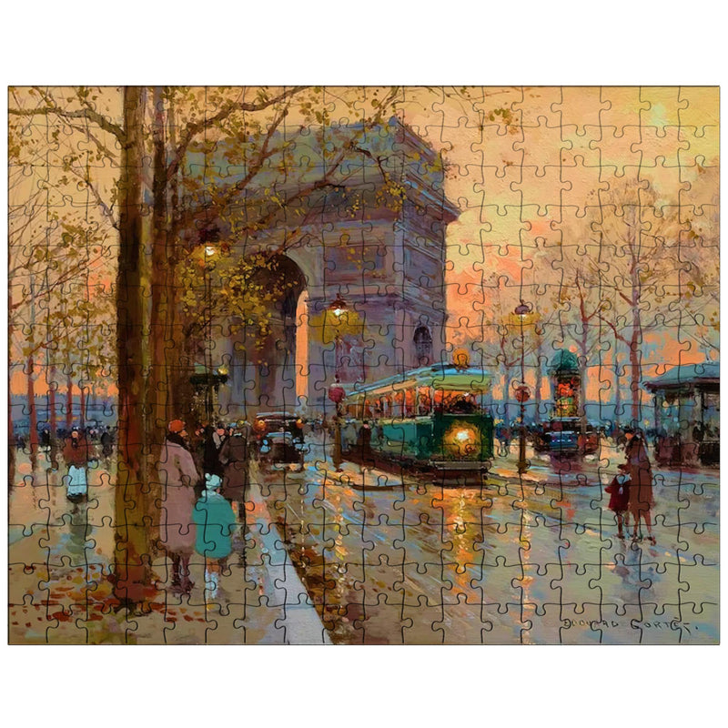 Arc de Triomphe and Avenue Friedland by Edouard Leon Cortes jigsaw puzzle