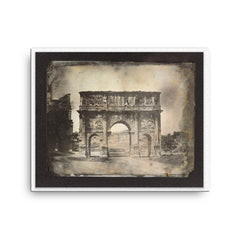 Arch of Constantine in Rome by Joseph Philibert Girault de Prangey, 1842 canvas print on a plain backdrop in size 16"x20".