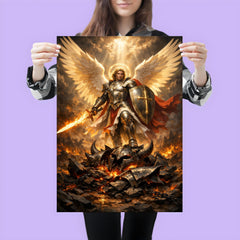 Archangel Michael over shattered infernal armor poster 3