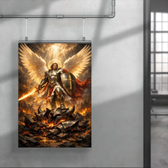 Archangel Michael over shattered infernal armor poster 4