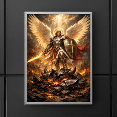 Archangel Michael over shattered infernal armor poster 5