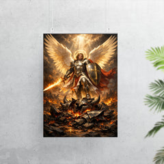 Archangel Michael over shattered infernal armor poster 7