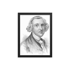 Archibald Cary framed print on a plain backdrop in size 12"x16".