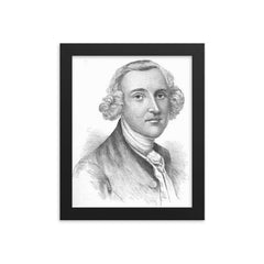 Archibald Cary framed print on a plain backdrop in size 8"x10".