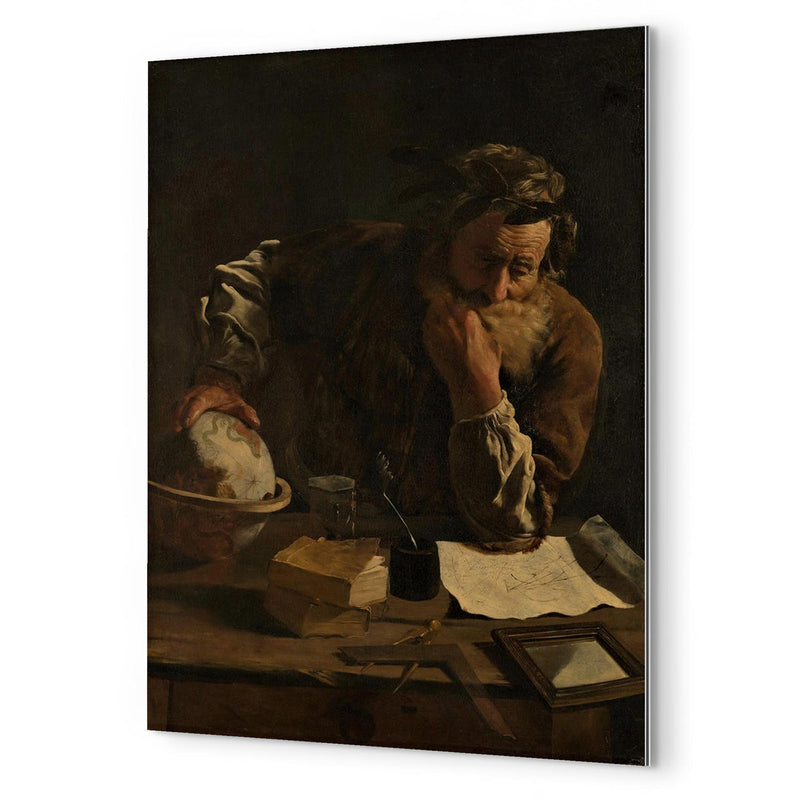 Archimedes metal print mockup