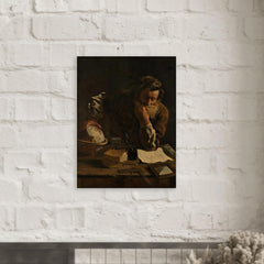 Archimedes metal print mockup