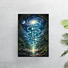 Arecibo message spiraling through jungle night poster 7
