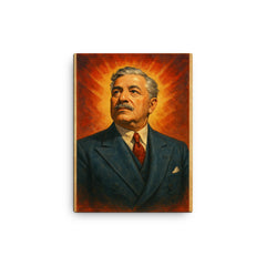 Aristides de Sousa Mendes canvas print on a plain backdrop in size 12"x16".