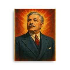 Aristides de Sousa Mendes canvas print on a plain backdrop in size 16"x20".