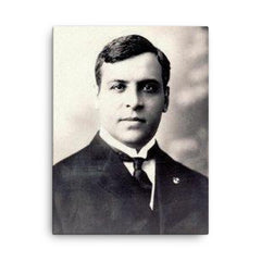 Aristides de Sousa Mendes canvas print on a plain backdrop in size 18"x24".