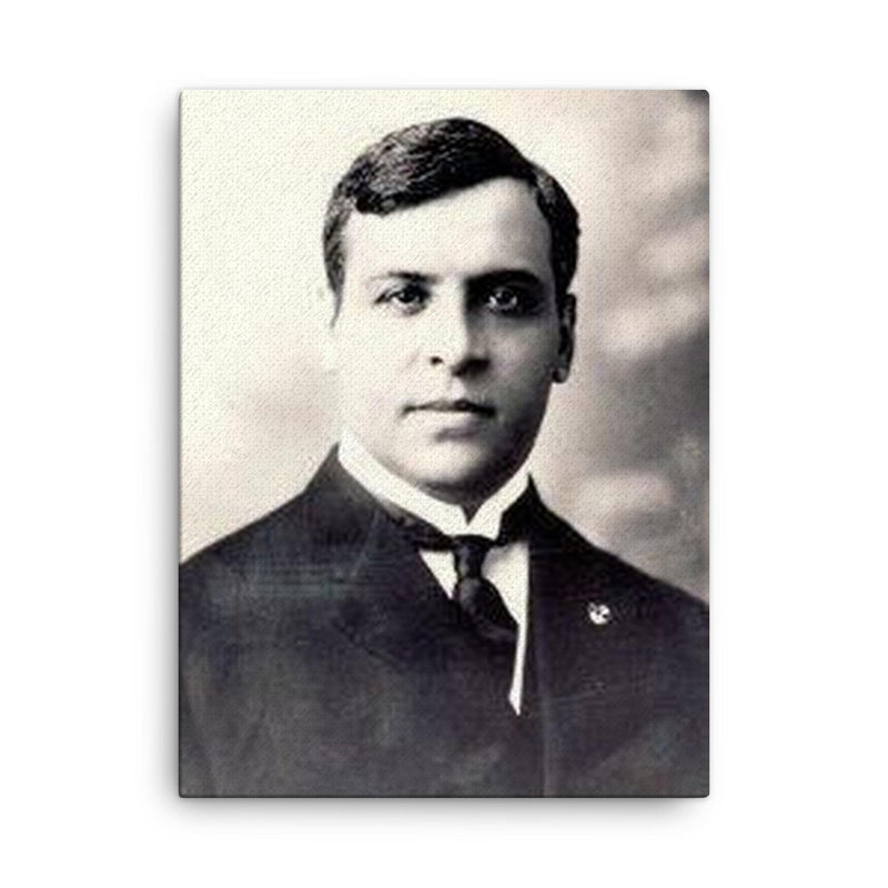 Aristides de Sousa Mendes canvas print on a plain backdrop in size 18